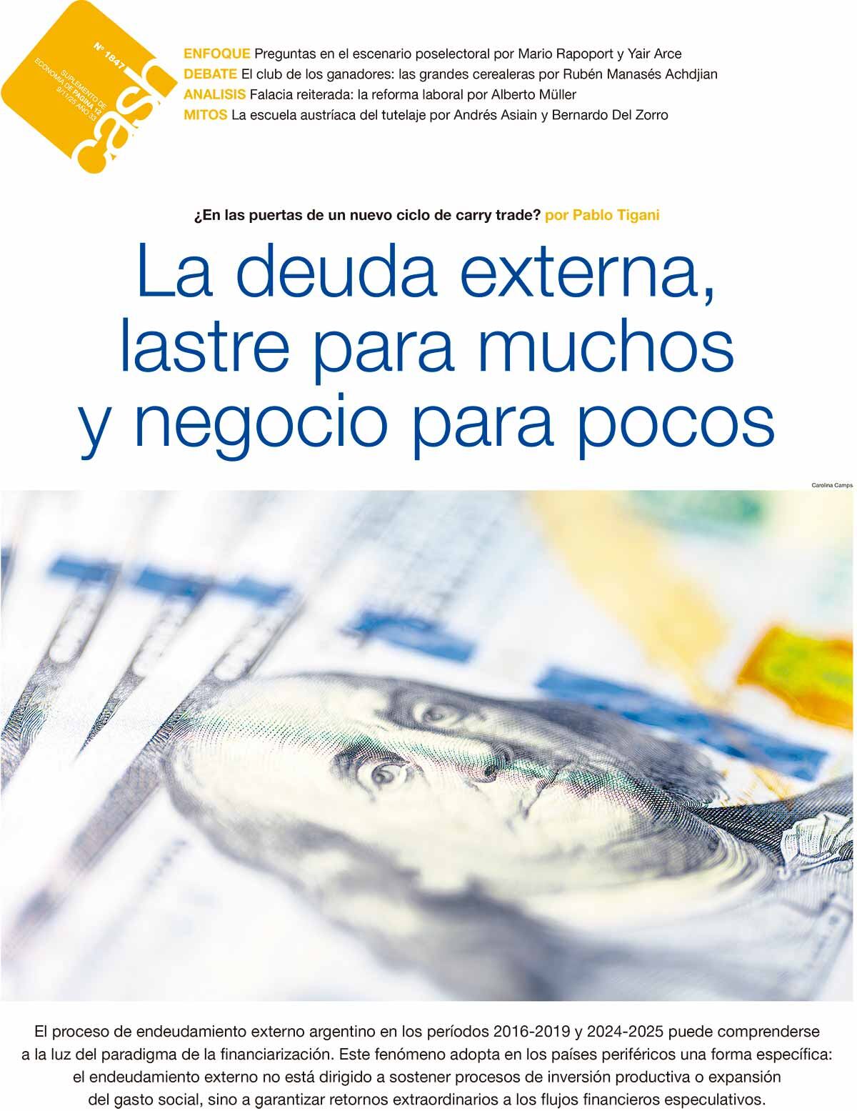 La deuda externa, lastre para muchos y negocio para pocos - 07/11/2025