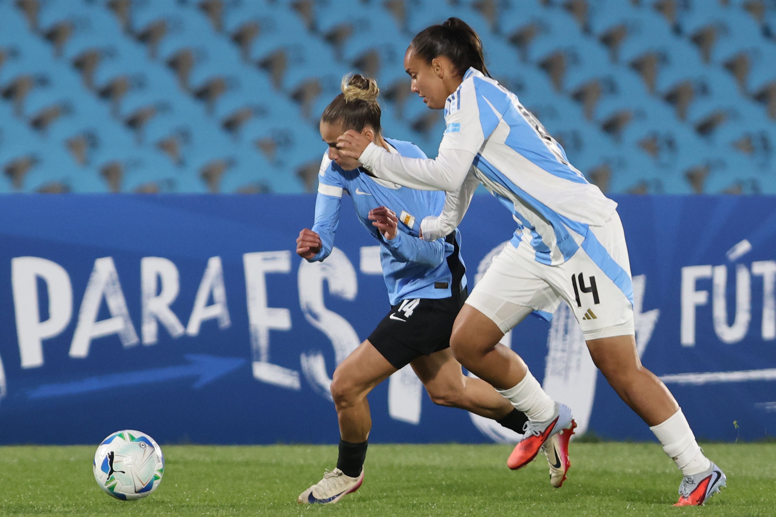 Las chicas argentinas lograron empatar en su visita a Uruguay