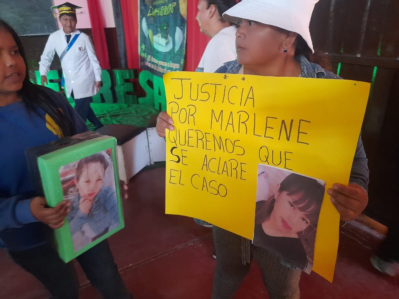 Familiares de Marlene realizaron una marcha la semana pasada. 