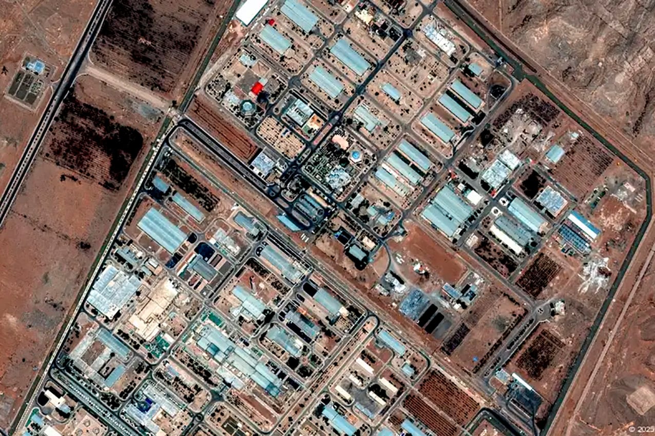 La planta de enriquecimiento nuclear de Isfahan, en el centro de Irán.