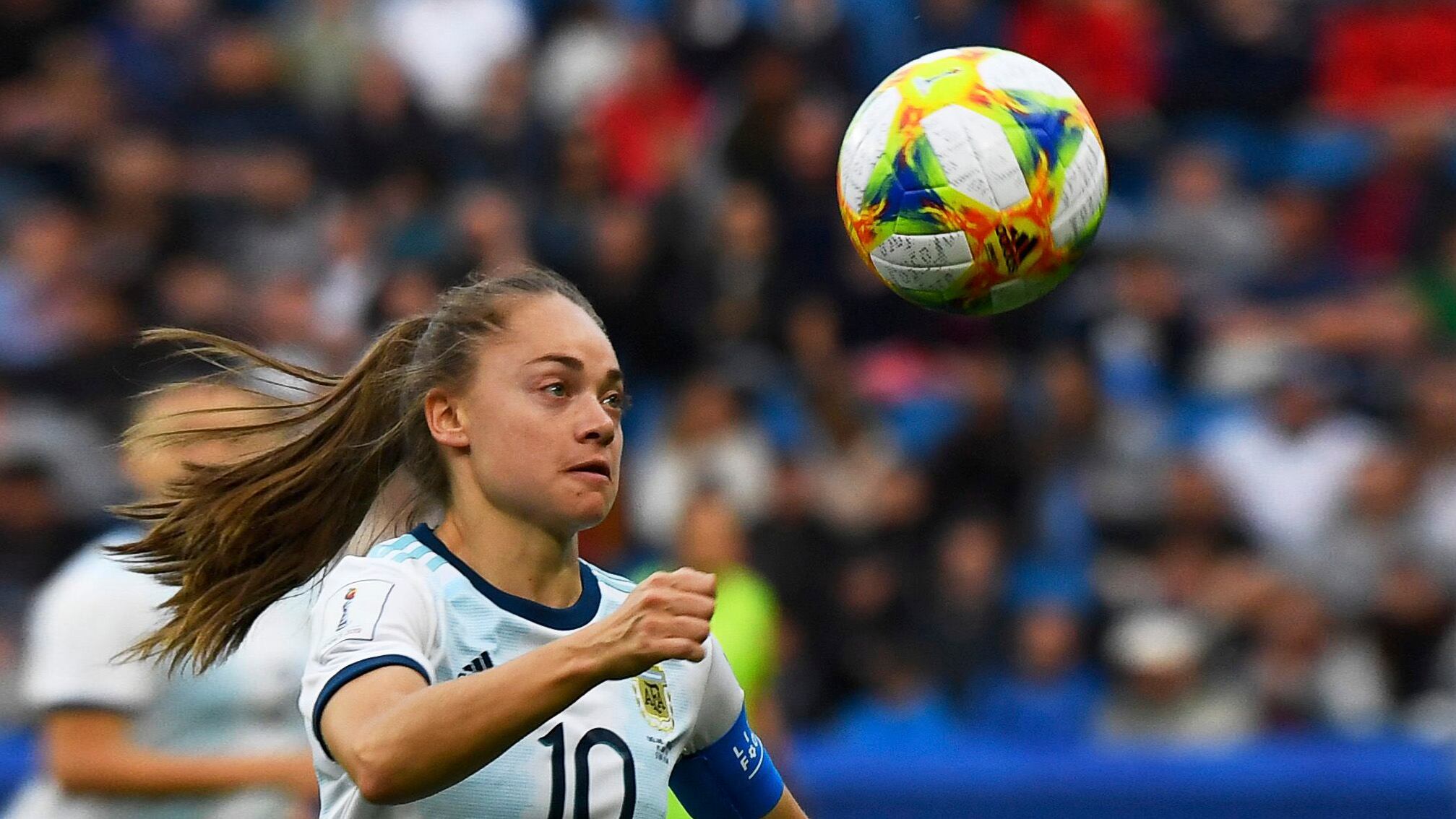 Estafenían Banini, capitana de la Selección en el Mundial. 