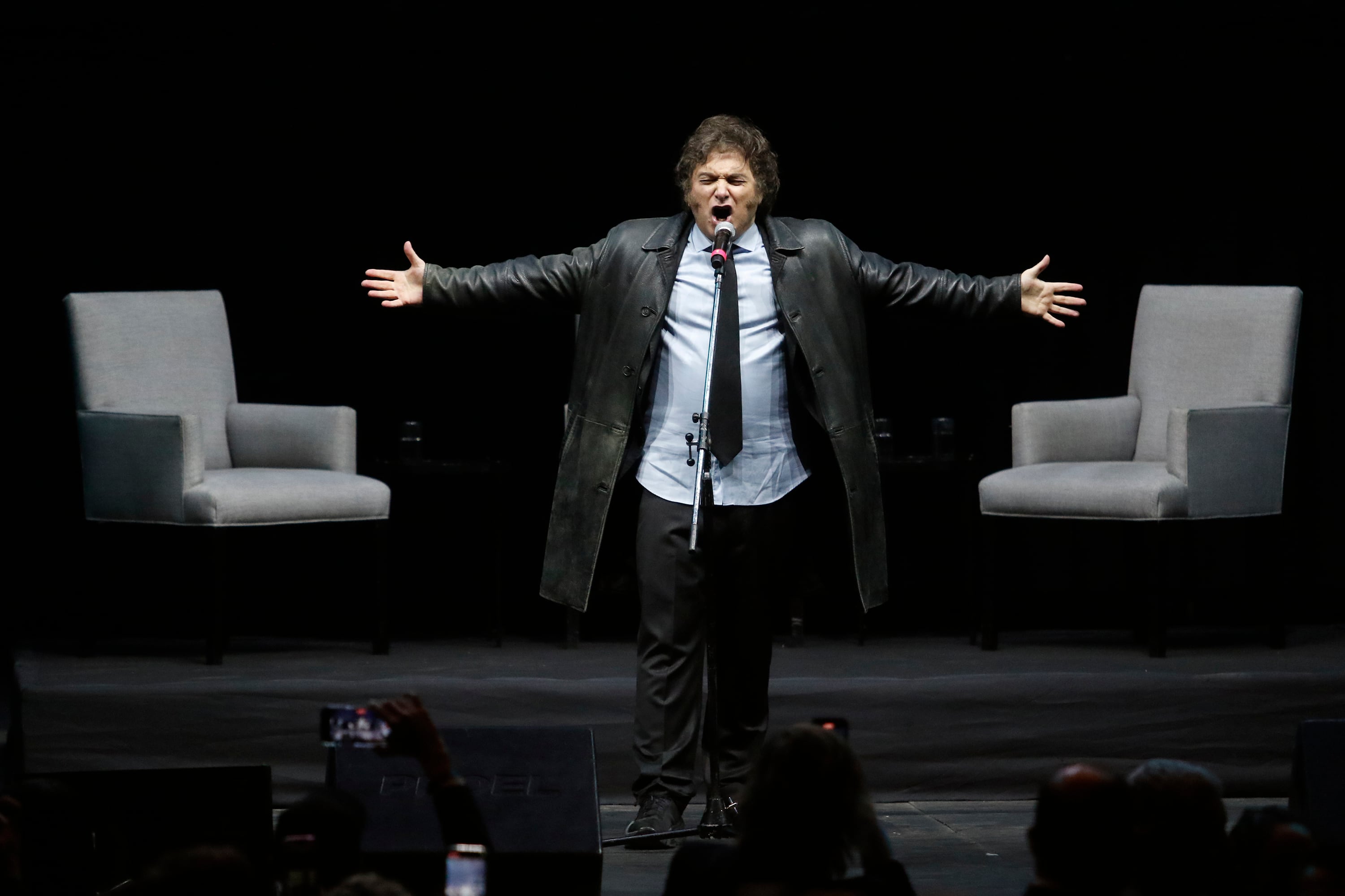 Javier Milei presentó su nuevo libro en el Luna Park