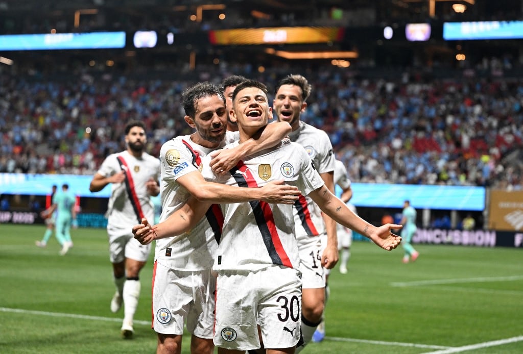 Echeverri metió un lindo gol en el Mundial de Clubes.