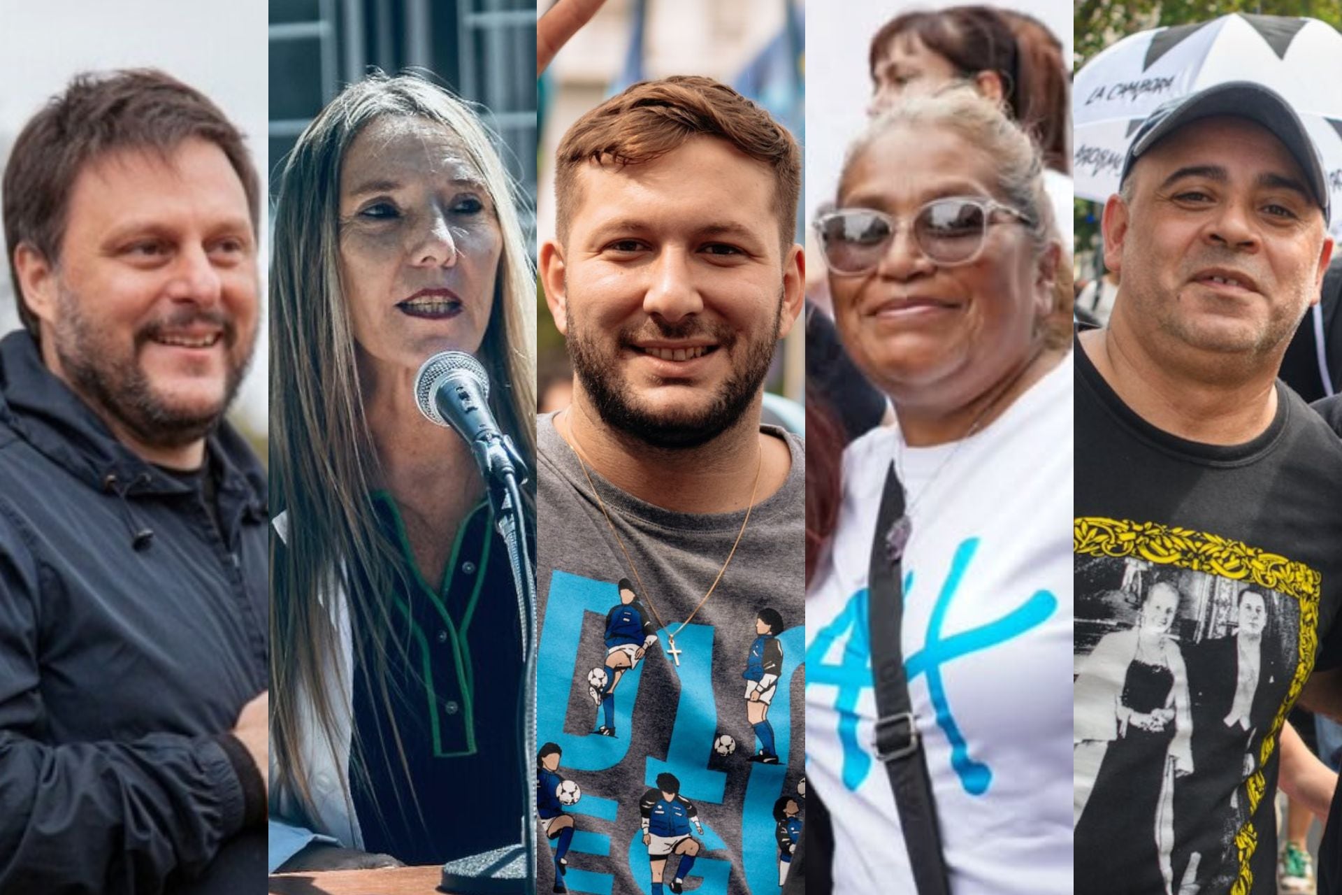 Leandro Santoro, Claudia Negri, Federico Mochi, Mariana González y Alejandro "Pitu" Salvatierra