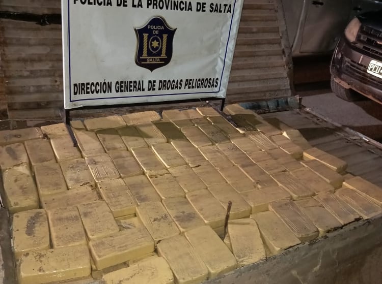 Los ladrillos estaban en un doble fondo de una Ford F-100