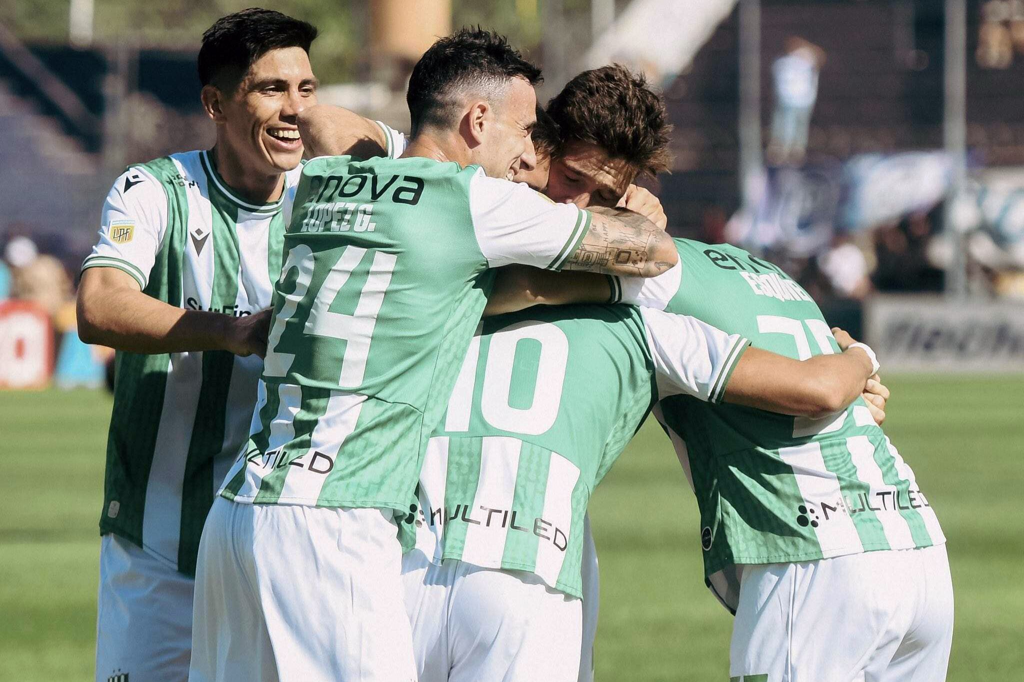 El festejo de Banfield en Mendoza
