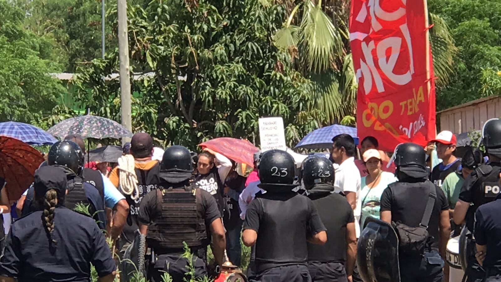 Desalojo en el barrio Sagrado Corazón