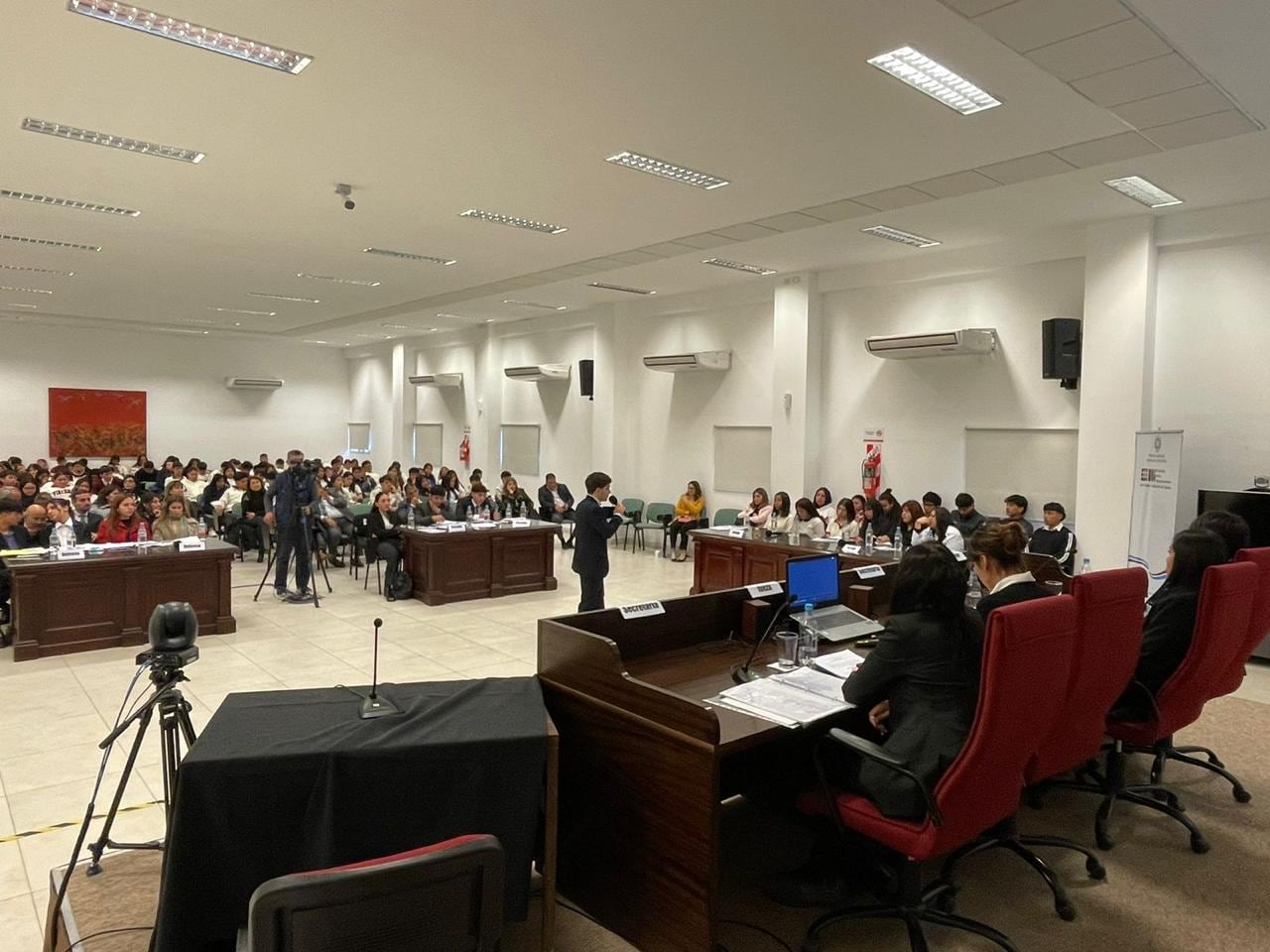 El simulacro de juicio por jurados realizado en agosto 